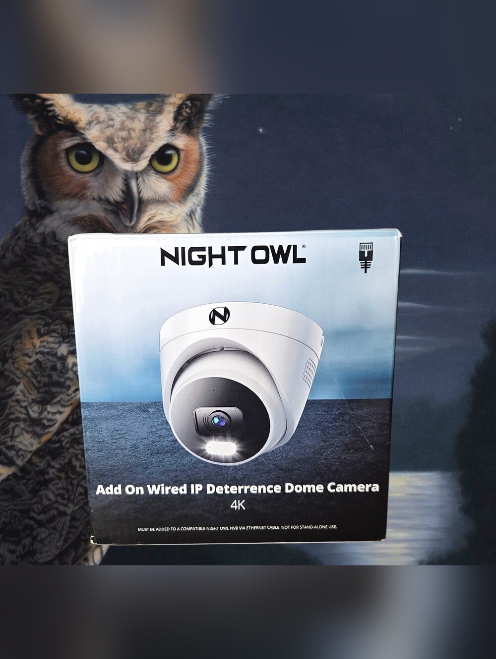 NEW Night Owl 4K Wired Add-On Security Camera - Spotlight & 2-Way Audio